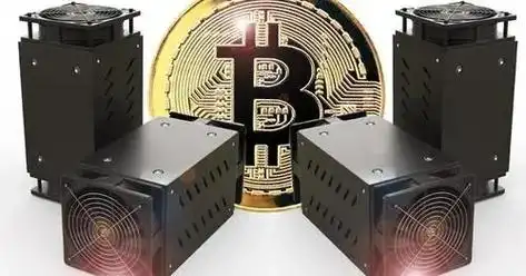 A cryptocurrency miner inspecting his mining rig