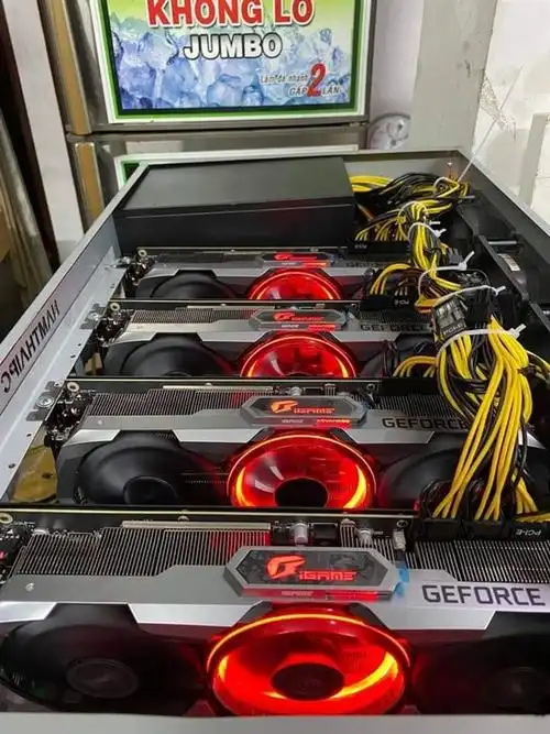 A modern mining farm showcasing advanced machines and infrastructure