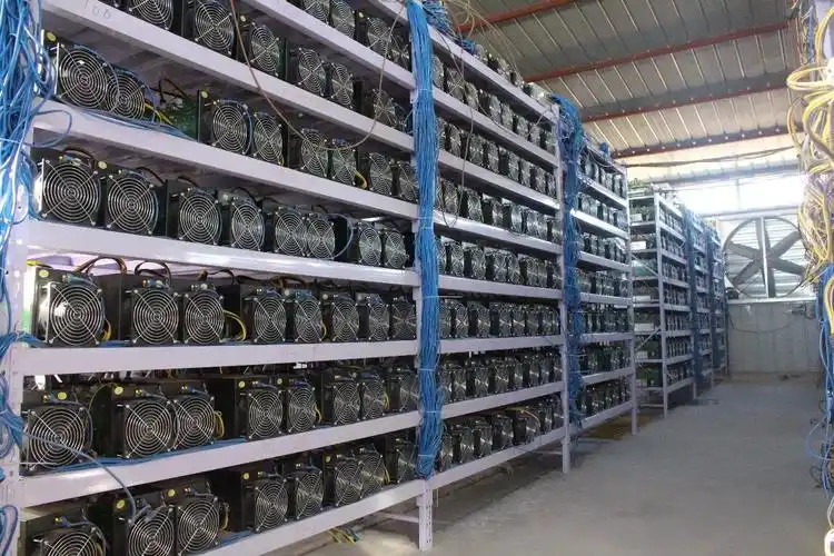 An expansive mining operation highlighting the scale of modern mining farms