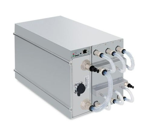 An overview of a modern mining rig setup in a hosted facility, emphasizing its energy-efficient components